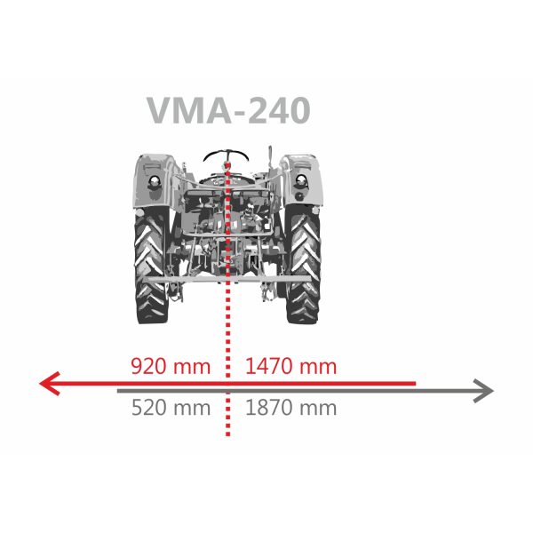 JANSEN VMA-240 BEITEPUSSER M/SIDESKIFT - Bilde 2